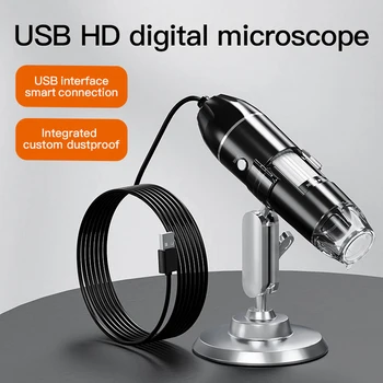 1600-кратная Цифровая микроскопическая камера 3в1 Type-C USB Портативный электронный микроскоп для пайки, светодиодная лупа для ремонта сотовых телефонов