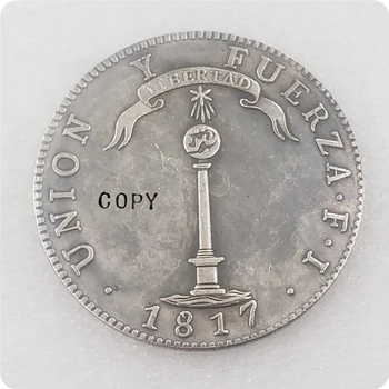 1817 Чили 1 Песо (Сантьяго) Копировальная Монета