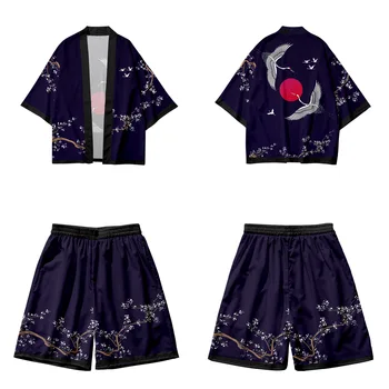 2022 Плюс Размер XXS-6XL 5XL 4XL 3XL Свободный Японский Кардиган Женщины Мужчины Harajuku Хаори Кимоно Косплей Топы Блузка Юката Одежда