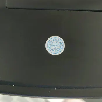 3000 шт. Круглая хрупкая наклейка с этикеткой Синяя защитная печать Наклейка года 10 * 10 мм