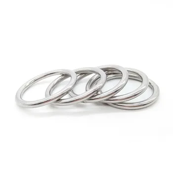 4шт кольцо из нержавеющей стали M5 304 сплошное уплотнительное кольцо сварочный круг сварные кольца шайбы наружного диаметра 30/40/50/60/80 мм