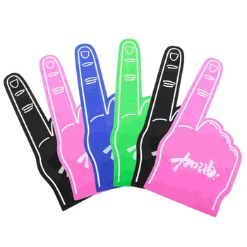 6 шт. поролоновые пальцы для спортивных мероприятий, поролоновые перчатки для рук, перчатки для рук с поролоновыми пальцами для ладоней