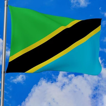 90*150 см флаг Танзании, полиэстер, подвесной Национальный баннер Танзании для украшения