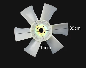 Вентилятор радиатора, охлаждающий водяной насос, лопасть вентилятора для вилочного погрузчика Nissan TD27 (4 отверстия, 6 лопастей)