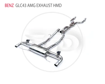 Выхлопная система HMD из нержавеющей стали подходит для автоматической модификации Mercedes AMG GLC43 Электронный клапан Отводной патрубок