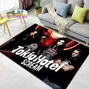 Коврики с рисунком Rock Tokio Hotel для гостиной, спальни, большой площади, мягкий ковер для дома, детская комната, коврик для пола, подарок для дома, нескользящий