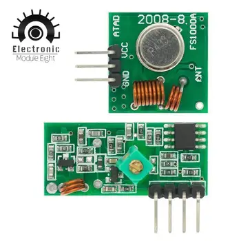 Комплект связи Модуля радиочастотного передатчика и приемника 433 МГц для ARM/MCU WL DIY 315 МГЦ/433 МГЦ Беспроводной Пульт дистанционного Управления для arduino Diy Kit