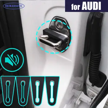 Мощный Амортизатор Буферной Заслонки Дверного Замка Для Audi A3 A4 A6 A8 Q3 Q5 Q7 Шумоизоляция автомобиля Q7 Бесшумная Глухая Уплотнительная Пробка
