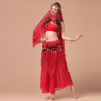 Новое поступление, женский костюм для танца живота, платье для индийских танцев, костюм для танца живота для девочек, одежда для практики танцовщицы 18