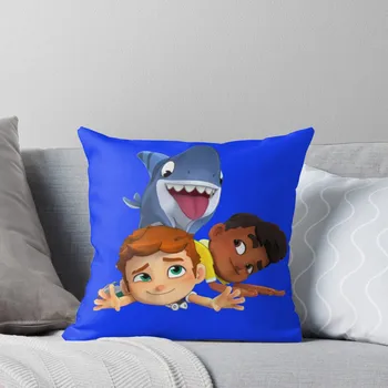 Подушка с тремя персонажами sharkdog, подушки для дивана, декоративные подушки для роскошного дивана, наволочка для дивана