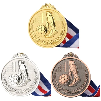 Школьные спортивные футбольные соревнования, призы, Золотые, серебряные, бронзовые медали, трофей, памятная медаль в качестве сувенира в подарок